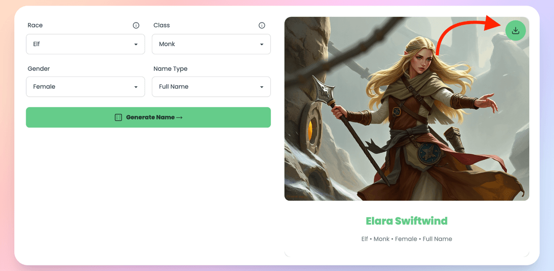 How to use DnD Name Generator