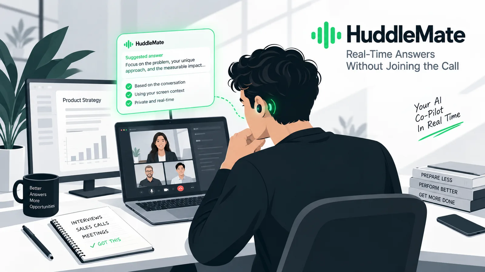 HuddleMate Review: Real-Time AI Assistant for Interviews & Meetings